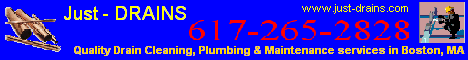 Just-Drains, Inc.  One of Massachusetts Premiere Drain Cleaners and Plumbers